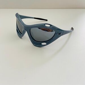 Steampunk chunky futuristic racing Running Fashion Sunglasses Glasses gray
